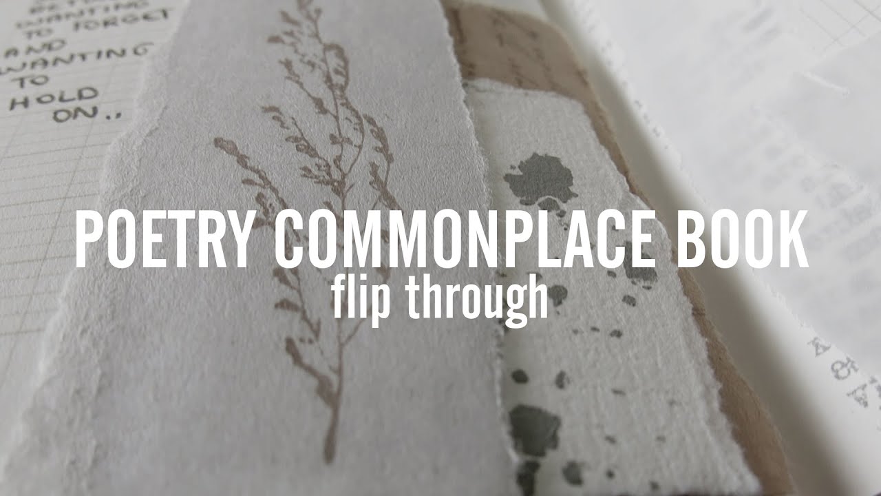CINEMATIC Poetry Commonplace Book Flip Through