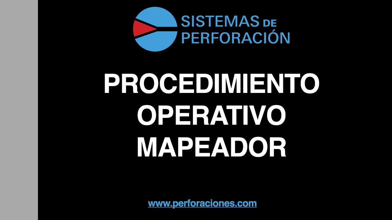 PROCEDIMIENTO OPERATIVO MAPEADOR