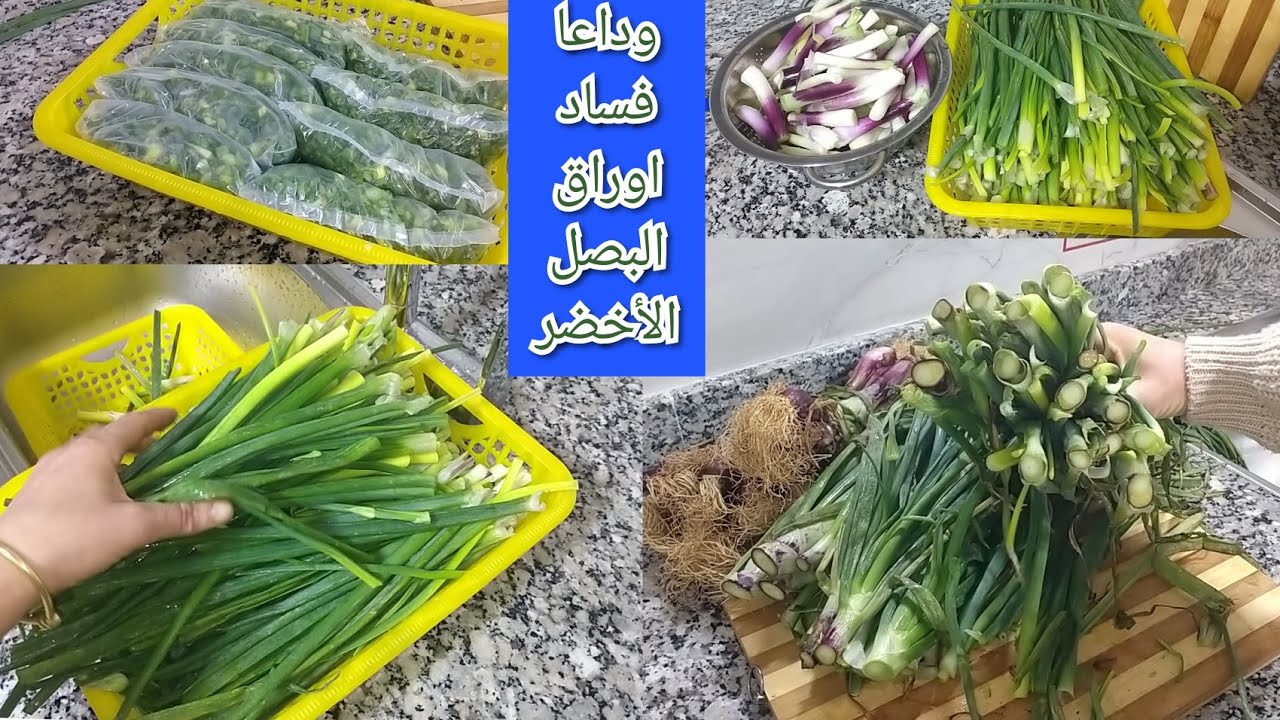 🌙شنو ممكن نحضرو بورق البصل الأخضر 🤔 وداعا رمي ورق البصل الأخضر بعد مشاهده هذا الفيديو