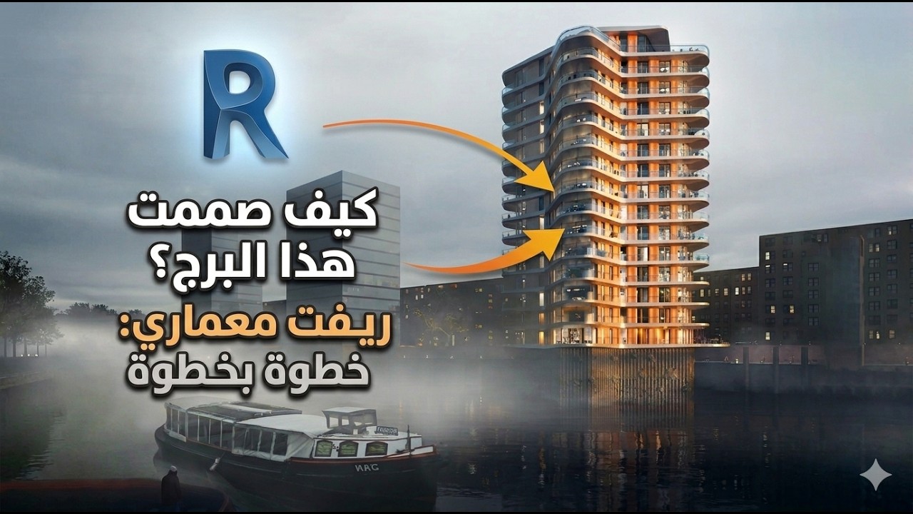 ورشه ريفيت معماري بناء فندق في الريفت REVIT WORKSHOP