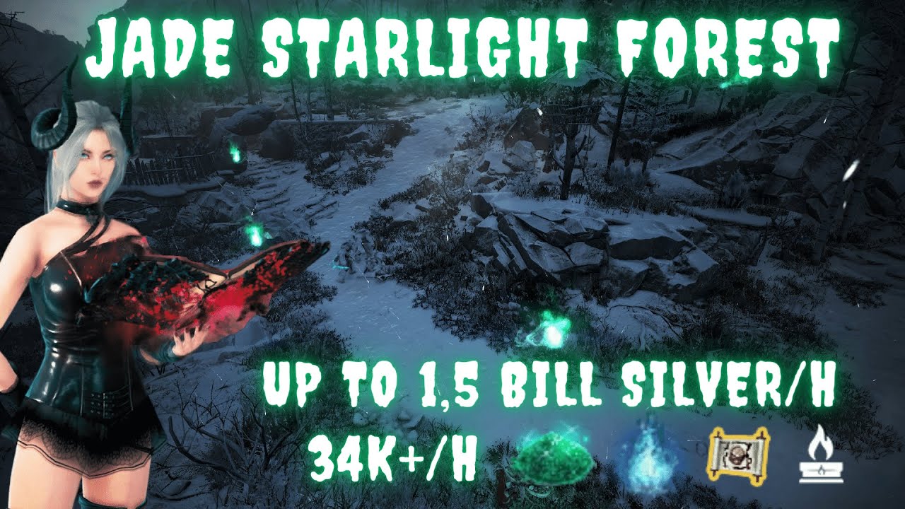 BDO | Jade Starlight Forest | Up to 1,5 Bill Silver/h [Luck needed] | Yellow LS + Agris | Woosa 🎃👻