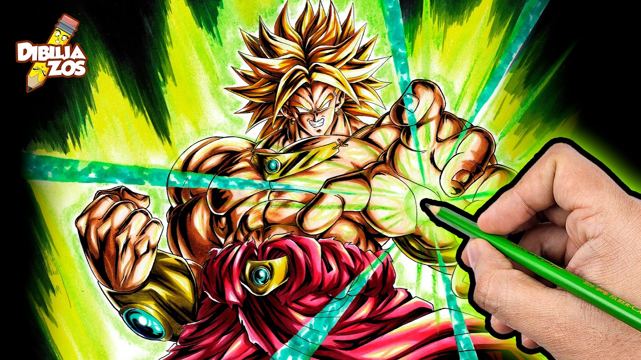 CÓMO DIBUJAR A BROLY SSJ LEGENDARIO 🔥 [CON ESENCIA]
