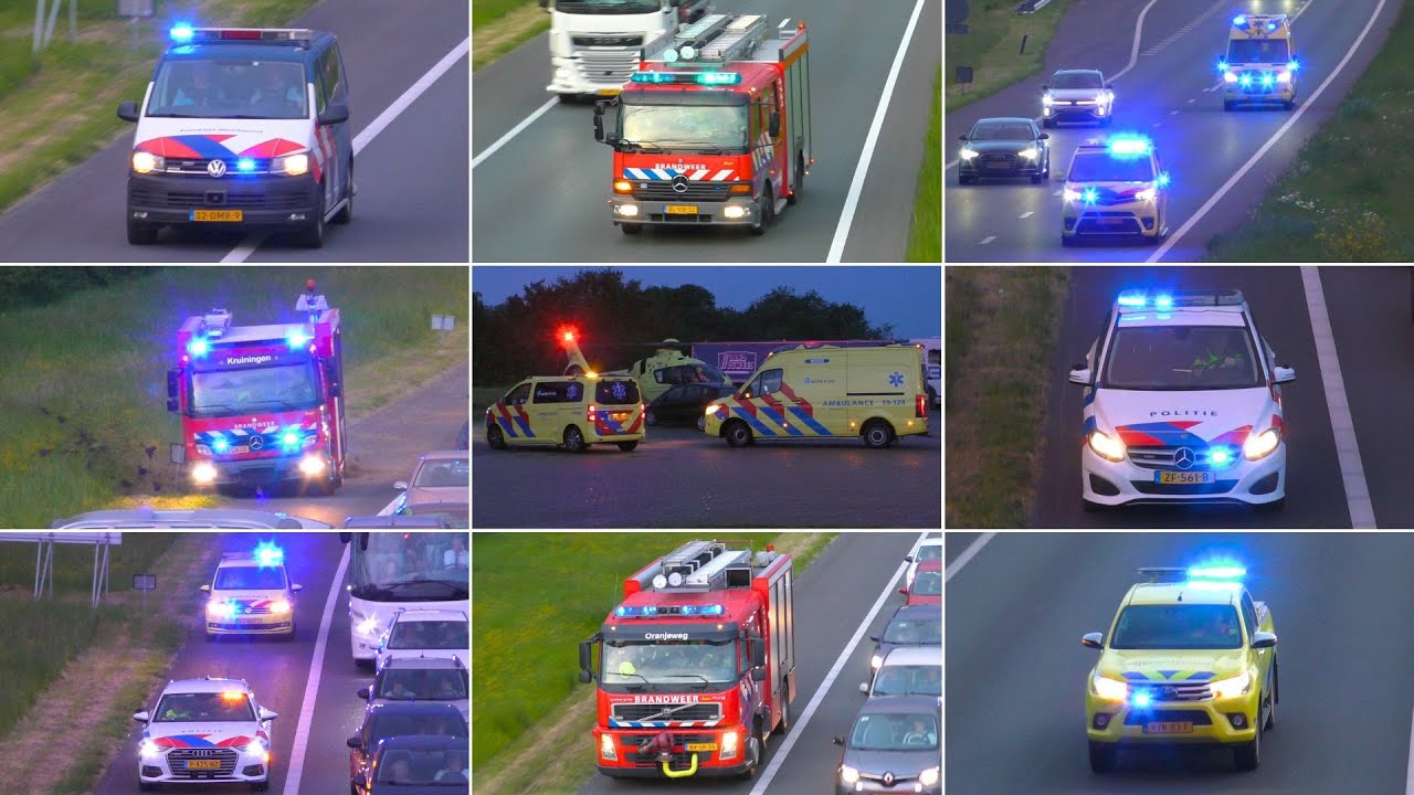 [Middel HV] Grote inzet van Hulpdiensten bij zwaar ongeval met 5 gewonden op snelweg A58 bij Goes!