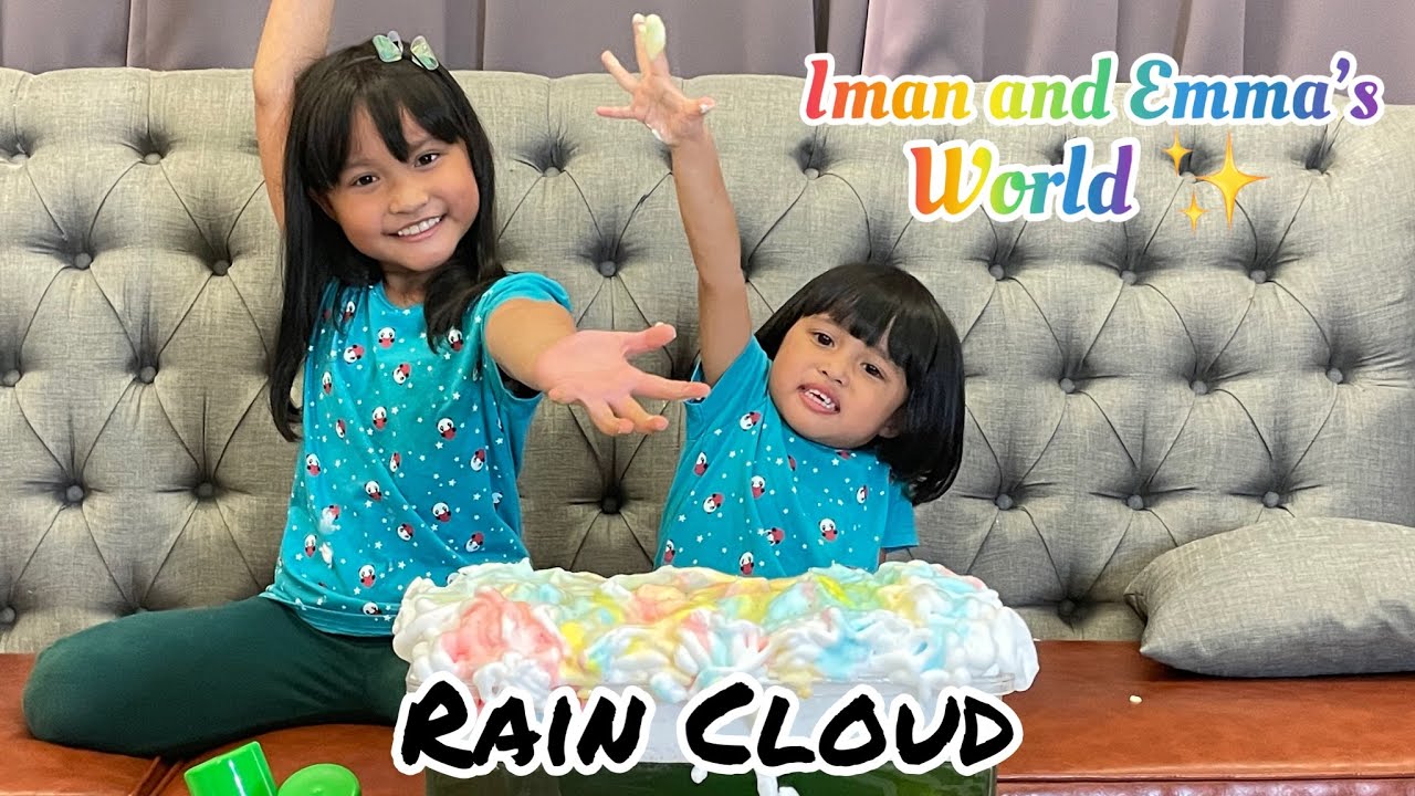 Rain Cloud Easy DIY Science Experiments For Kids With Iman And Emma