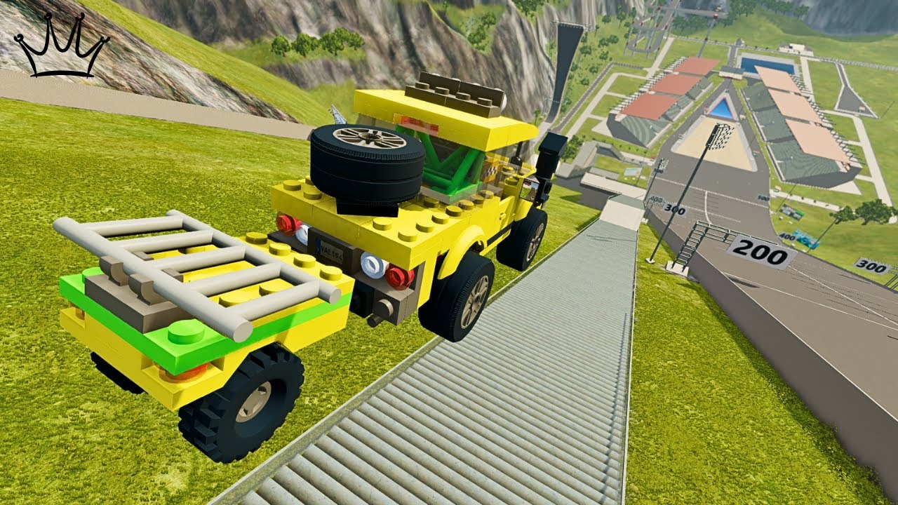 LEGO Car vs BeamNG DRIVE - When Worlds Collide #1