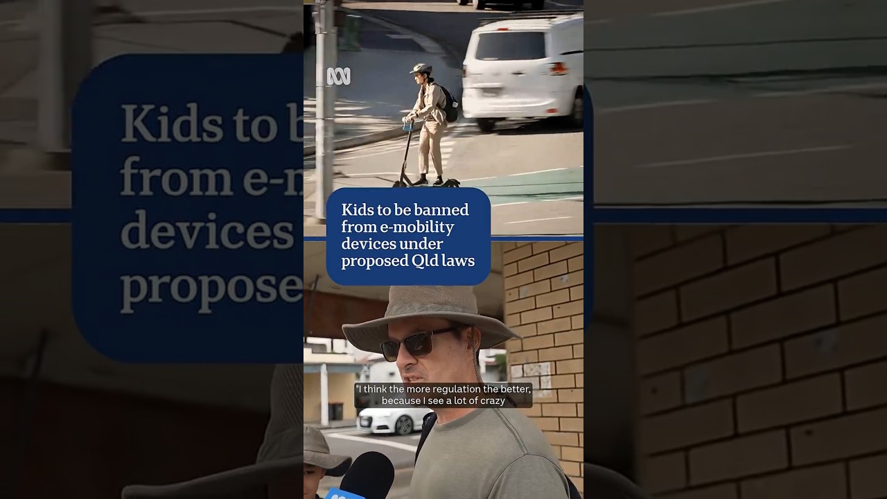 Kids to be banned from e-mobility devices under proposed Qld laws | ABC NEWS