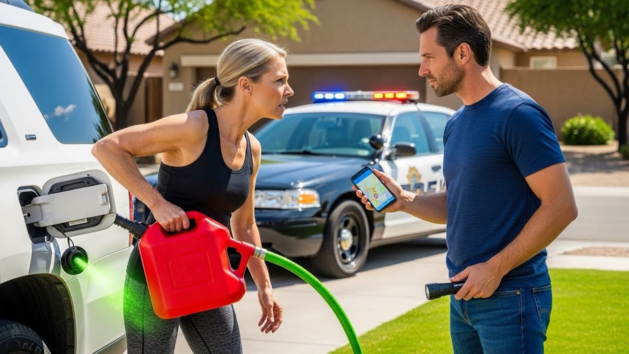 HOA Karen Stole My Generator Fuel, Didn't Know GPS Dye Led Police Straight To Her Tank