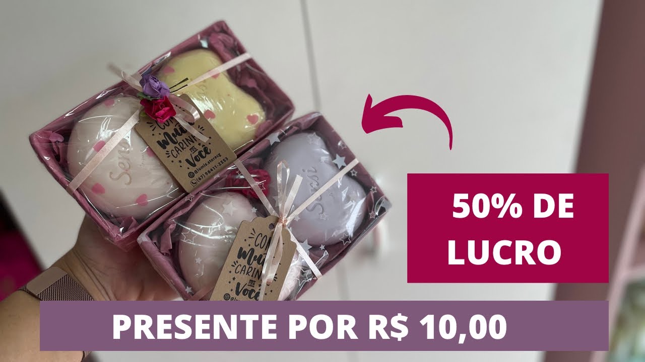 OPÇÃO DE PRESENTE UTILIZANDO A CAIXA DE SABONETE DA JEQUITI