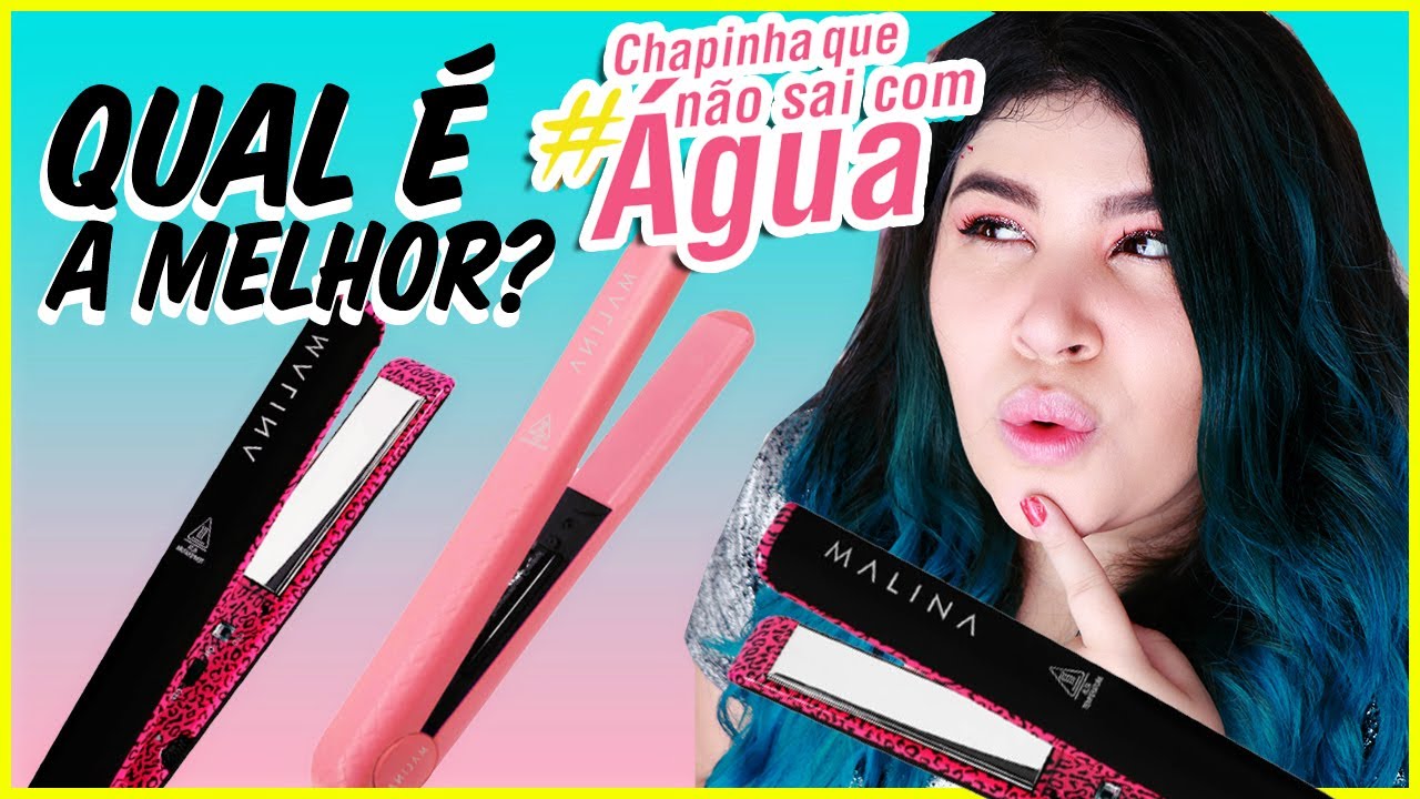 💦Qual a melhor MALINA? Chapinha que não sai com água [Coral Turmalina ou Pink Leopard]