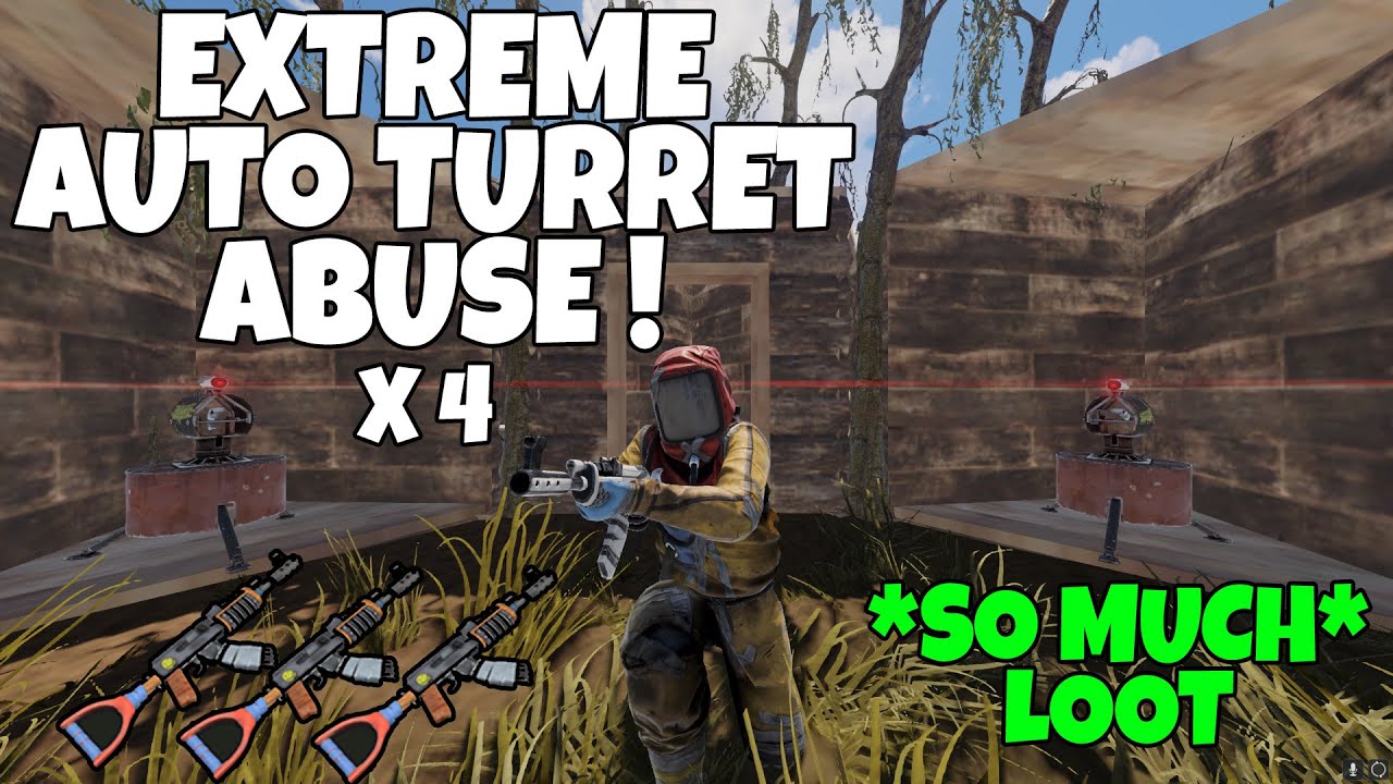 RUST | LURING PLAYERS into an EXTREME AUTO TURRET PLAYER FARMING TRAP ! *Severely Broken Update*