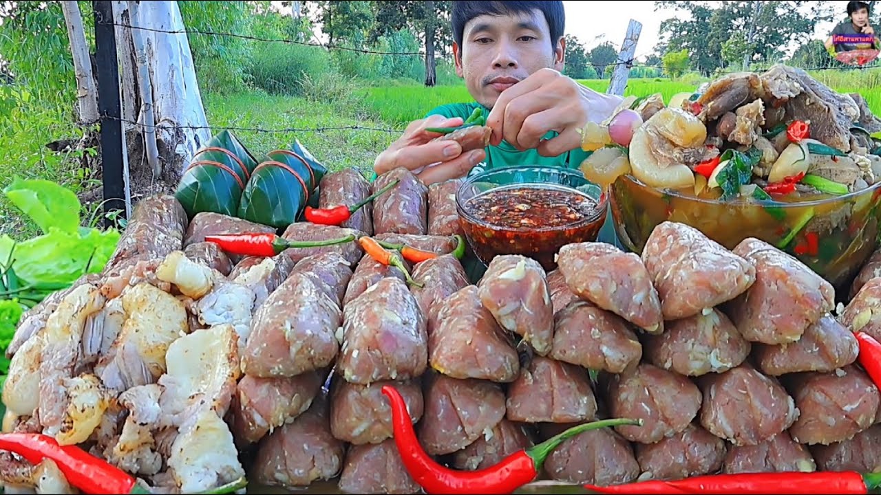ส้มเนื้อวัวอุ๊เพี้ยเนื้อเปื่อยแกล้มพริกสดแซ่บคักอีหลีครับพี่น้องMUKBANG EATING SHOW#โก้อีสานพาแดก 