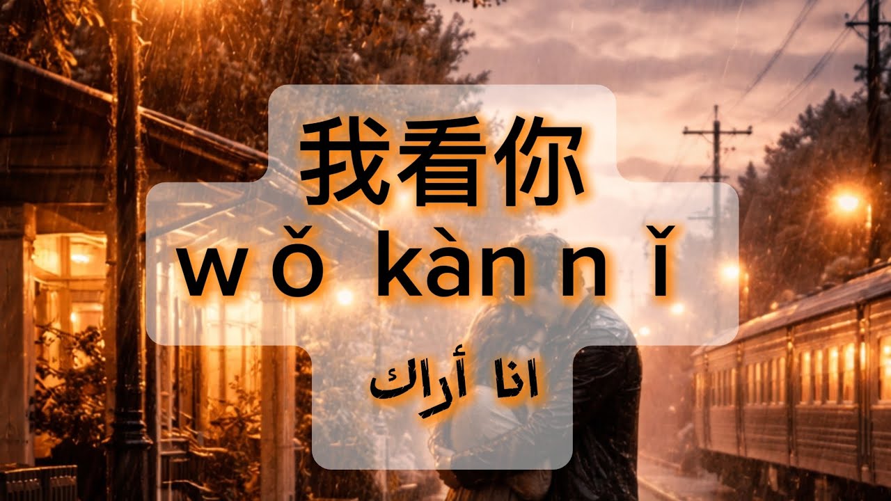   تعلم تركيب الجملة الصينية من خلال اغنية 我看你 –أنا أراك (الكلمات بالصينية، البينين، والعربية)