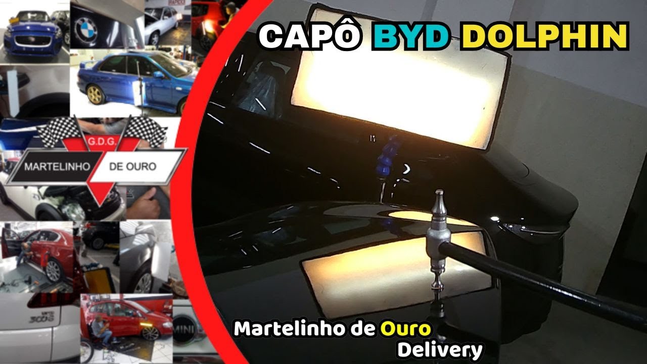 Martelinho de Ouro Delivery Capô BYD Dolphin Mini - FPS