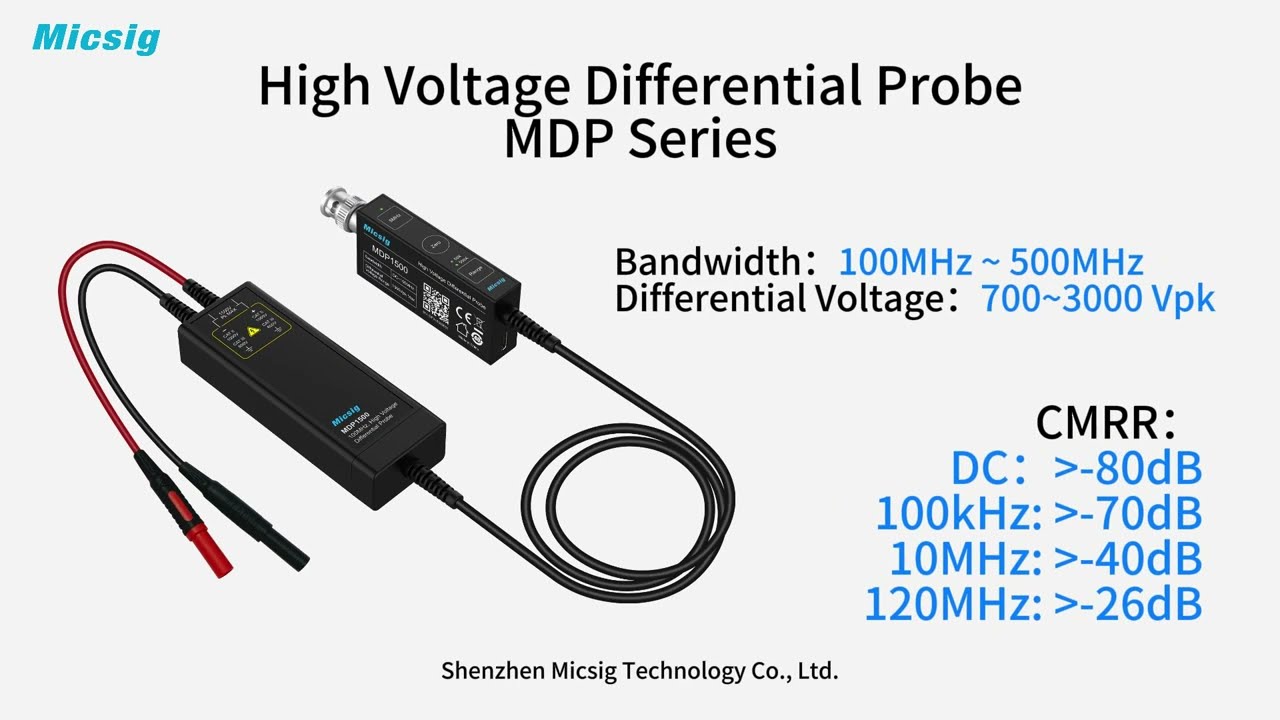 Micsig High Voltage Differential Probe MDP Series