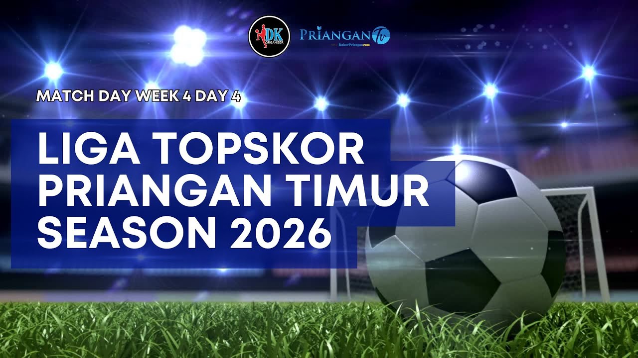 🔴 LIVE | Match Day Liga TopSkor Priangan Timur U14 &ndash; Week 4 | Sabtu, 10 Januari 2026