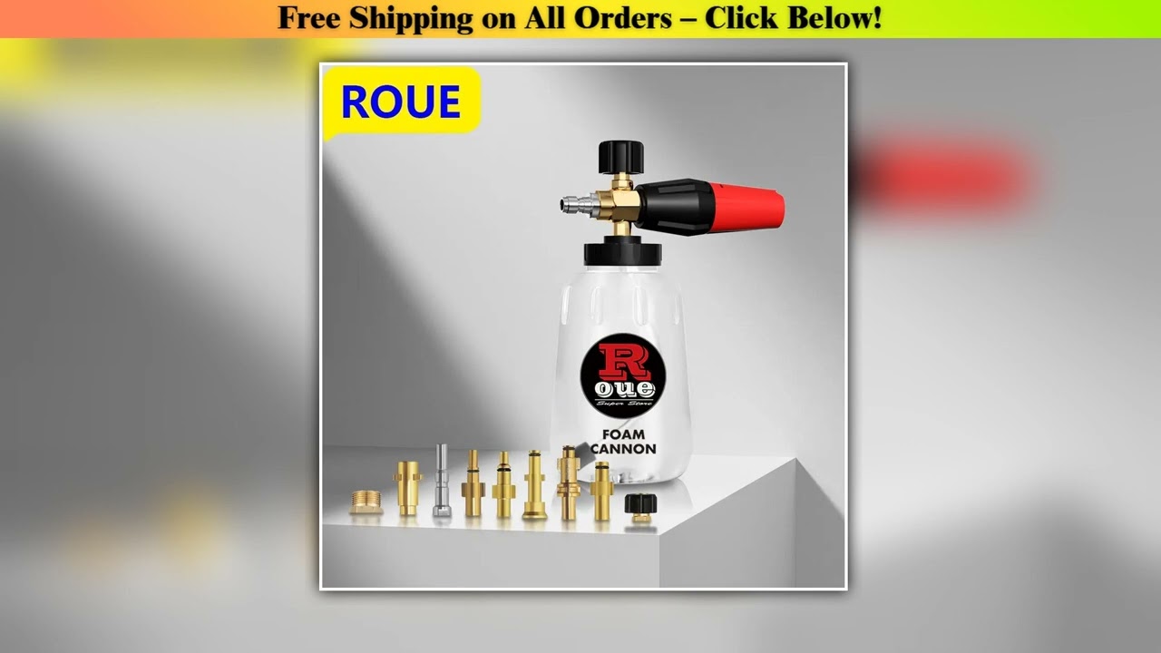 1L Car Wash Accessories Full transparent Foam Lance For High Pressure Washer Water Gun For Karcher