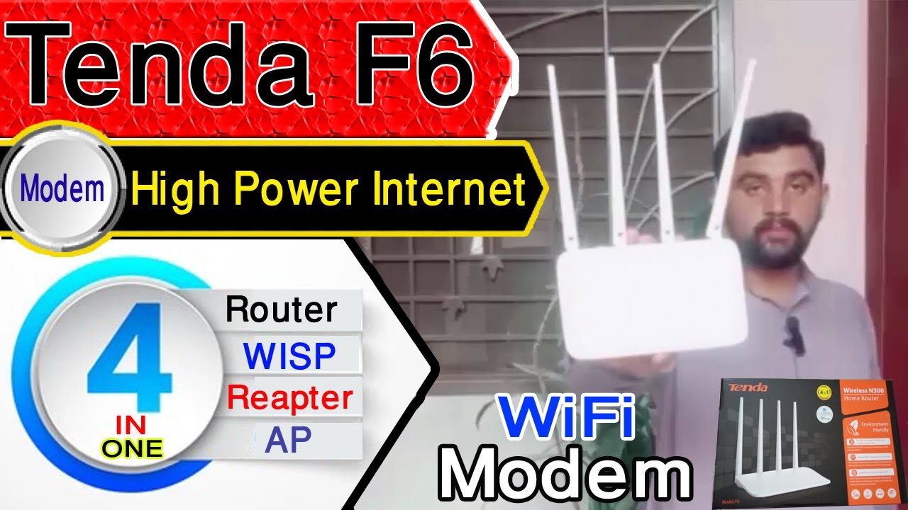 tenda f6 n300 modem complete configuration and settings