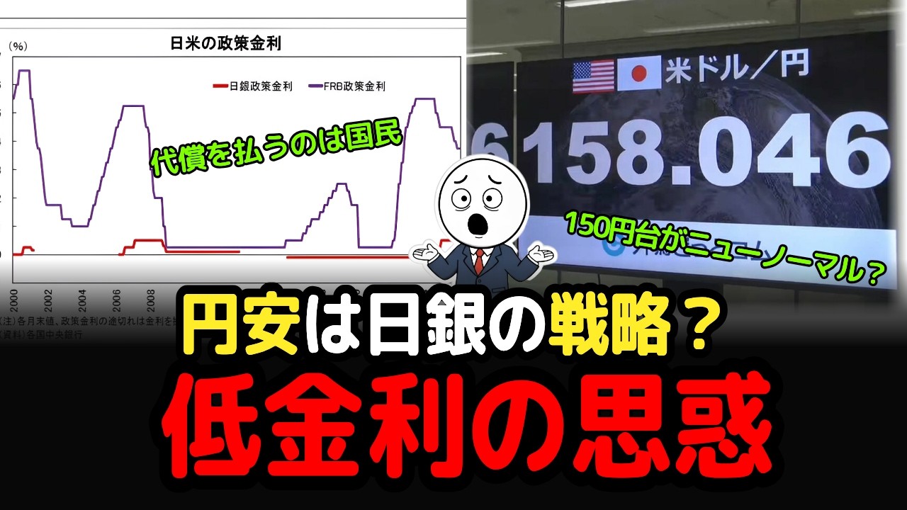 はっきり解説、日銀の低金利には思惑があった。円安で得をしたのは国で、代償を払ったのは国民だった