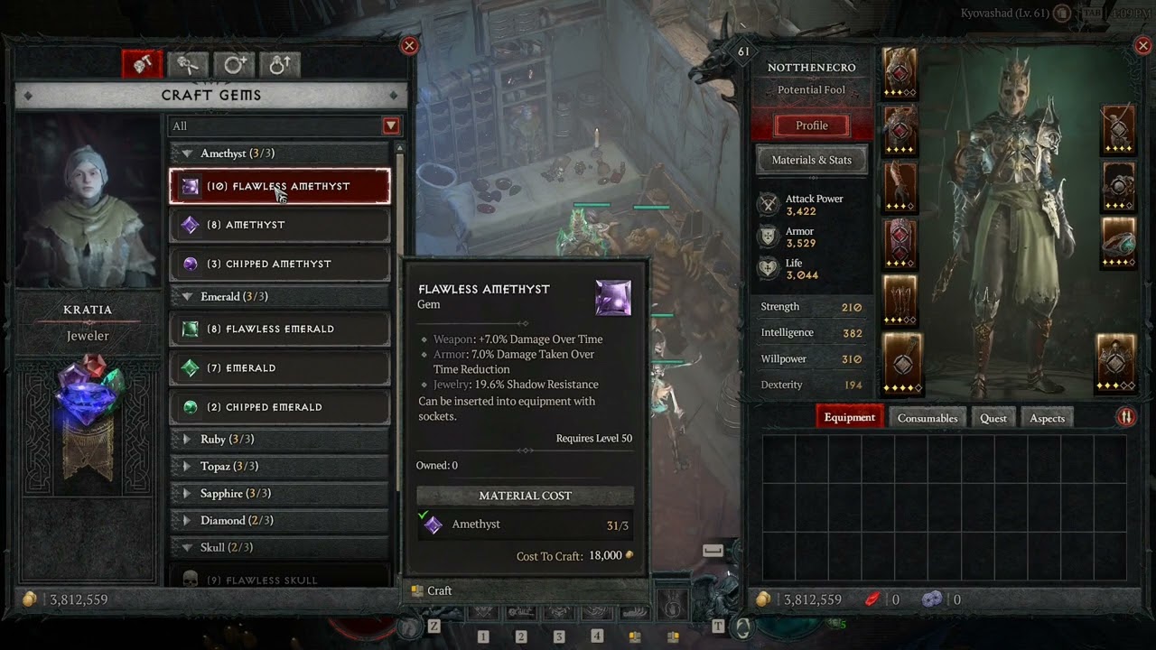 Diablo 4 How to unlock higher gems!! Flawless Emeralds! Royal Gems!! OP Crafts!