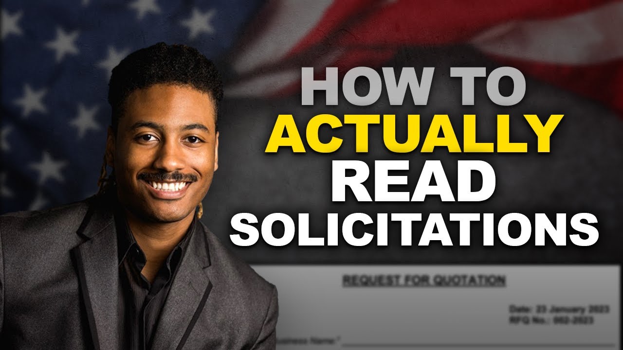 GOVERNMENT CONTRACTING: HOW TO READ A DLA SOLICITATION (FOR STARTUPS) // DAY CANTAVE