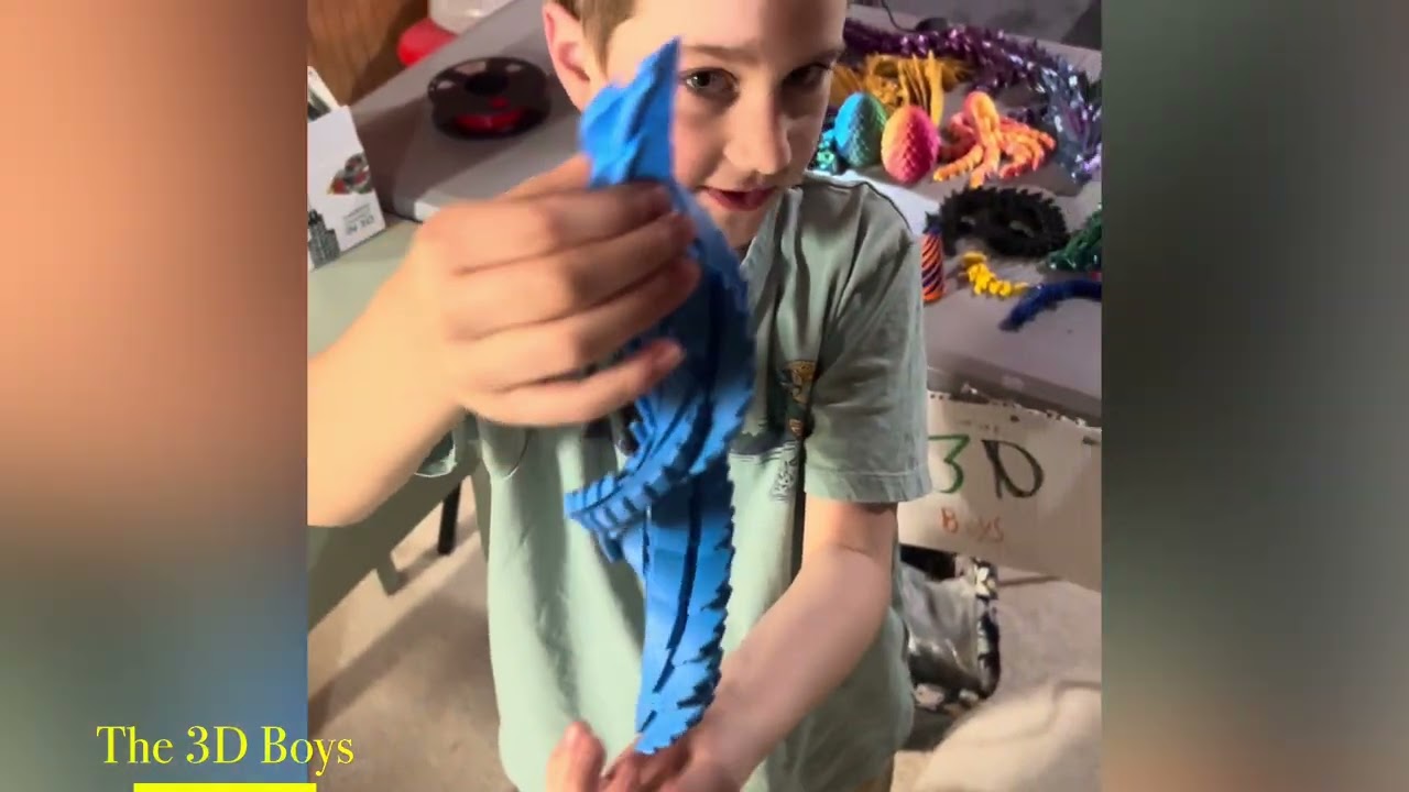 The 3D Boys showing off their cool 3D items 