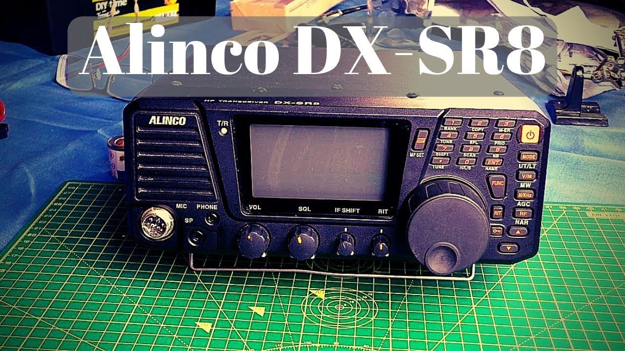 Alinco DX-SR8.  Inline fuse fitted and repaint of controls.