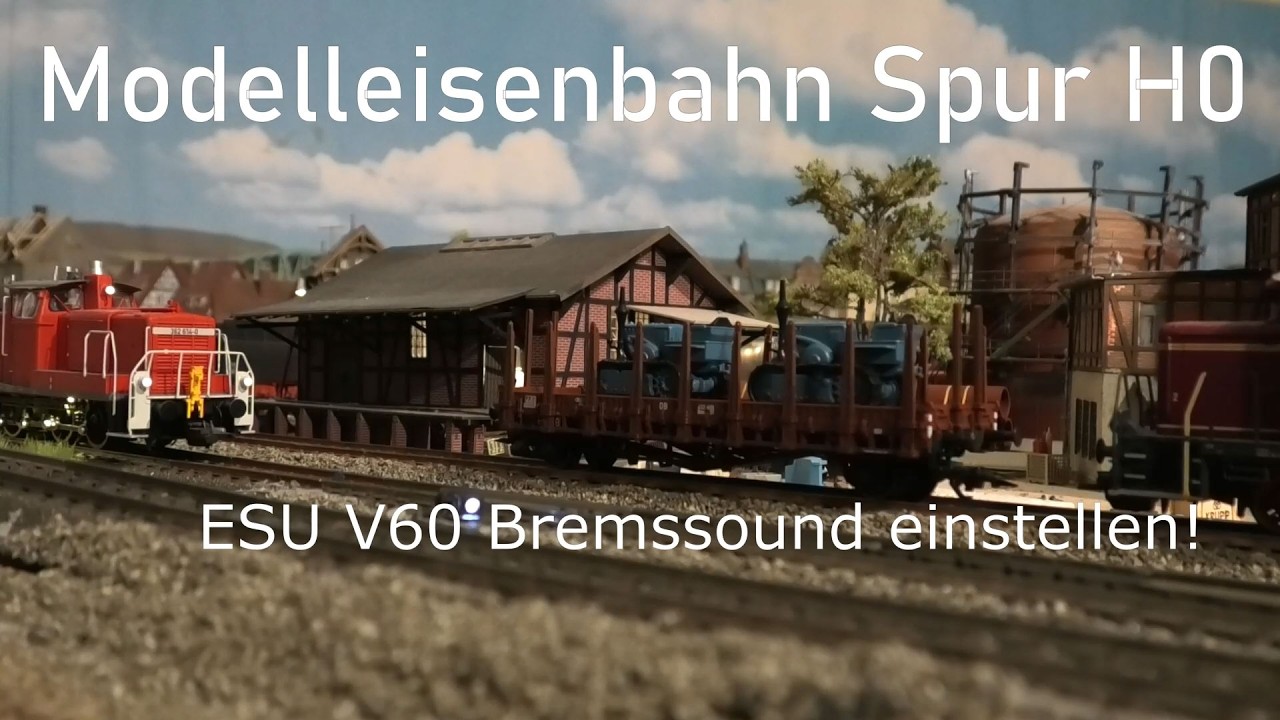 Modelleisenbahn Spur H0 - M&auml;rklin Anlage: Bremssound ESU V60