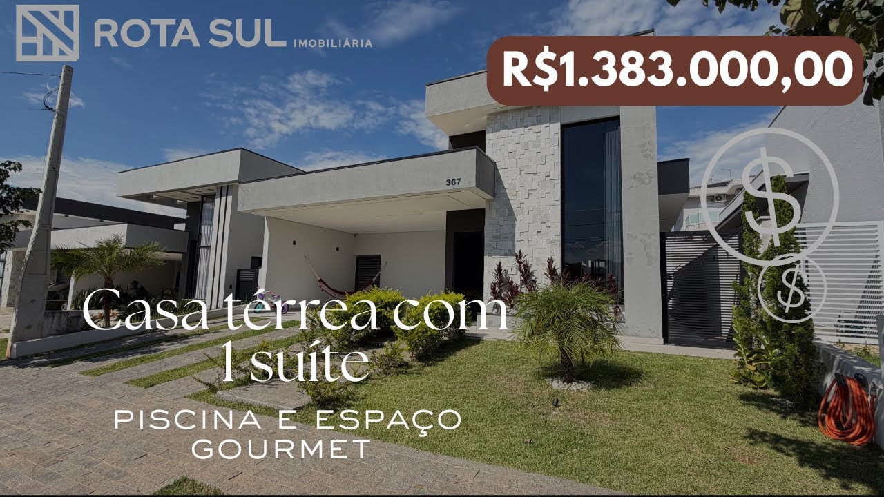 Casa térrea em loteamento fechado pronta para morar - Gran Ville São Venâncio, Itupeva SP