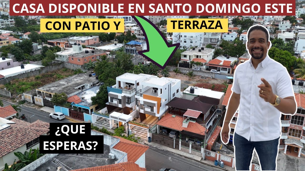PRECIOSA CASA CON PATIO Y TERRAZA EN EL SECTOR DE PRADO ORIENTAL | SANTO DOMINGO ESTE