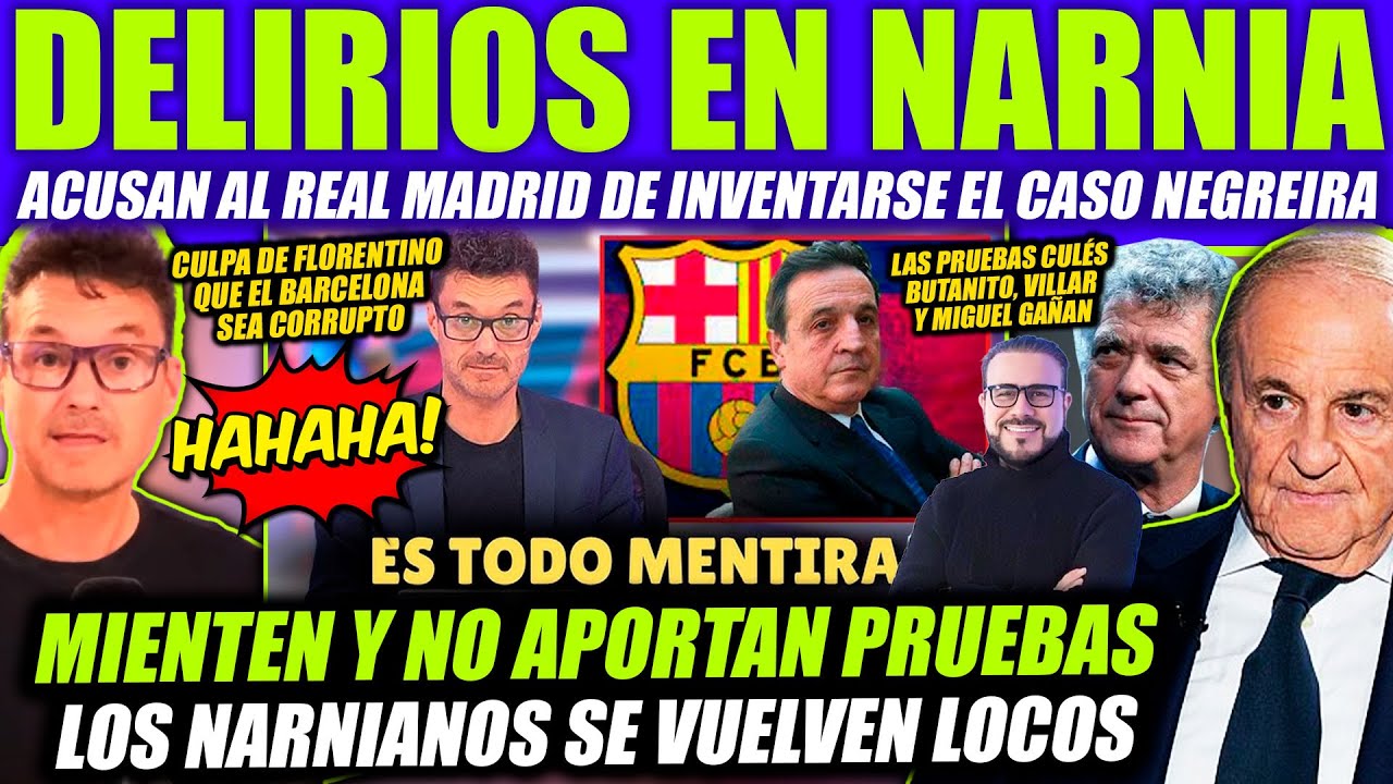😂 PERIODISTAS CULÉS CULPAN AL REAL MADRID DE INVENTARSE EL CASO NEGREIRA SIN PRUEBAS ¡TOP MENTIRAS!
