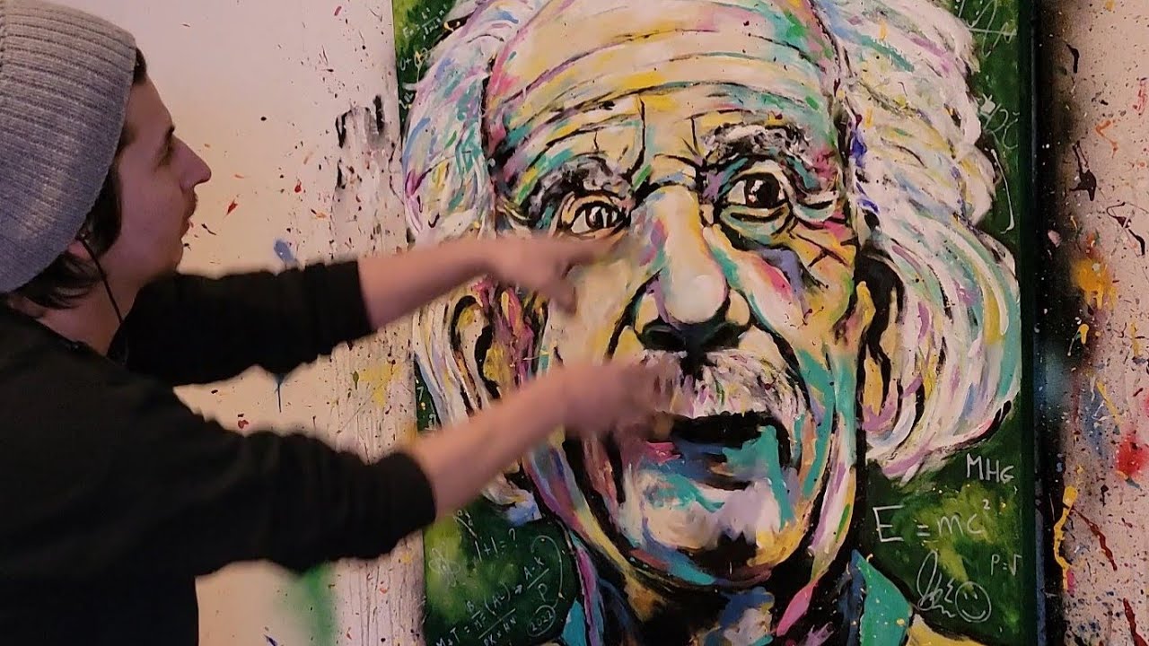 Einstein Fingerpainting