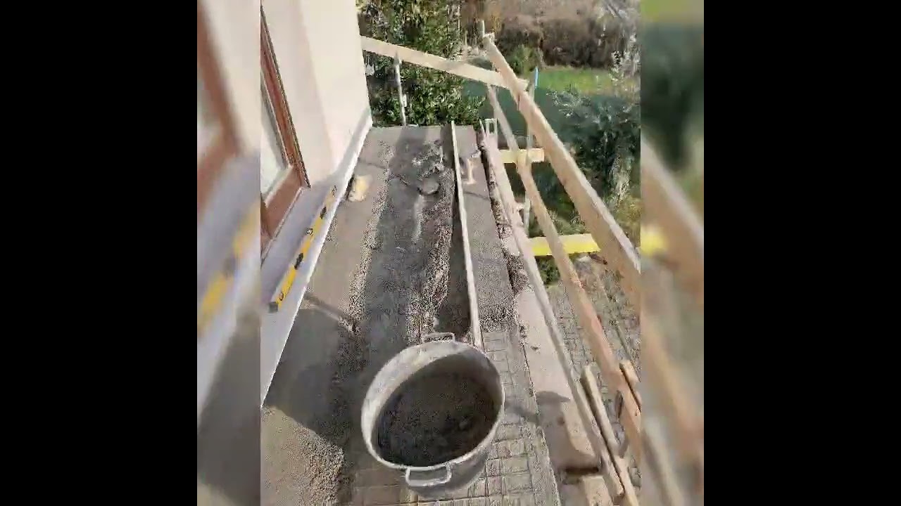 realizzazione massetto balcone e terrazzo. nei prossimi giorni impermeabilizzazione😉😉
