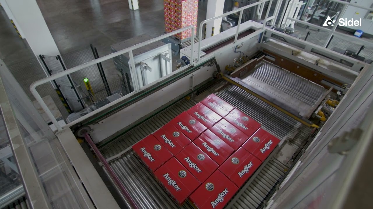 PalLinear high-level high-speed inline palletizer