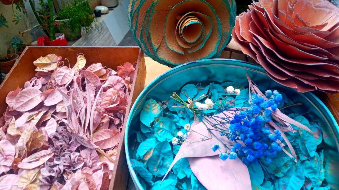 3 formas de pintar as suas flores secas(desidratadas)