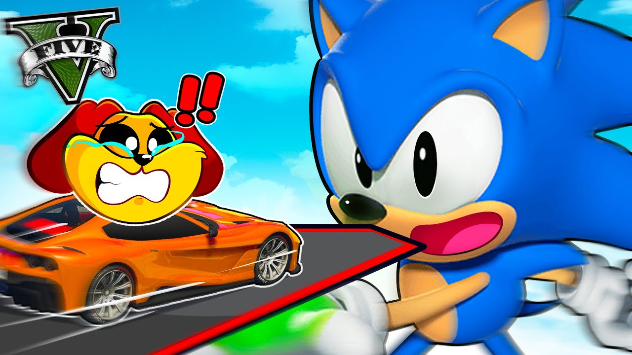 DogDay na MEGARAMPA do Sonic no GTA V