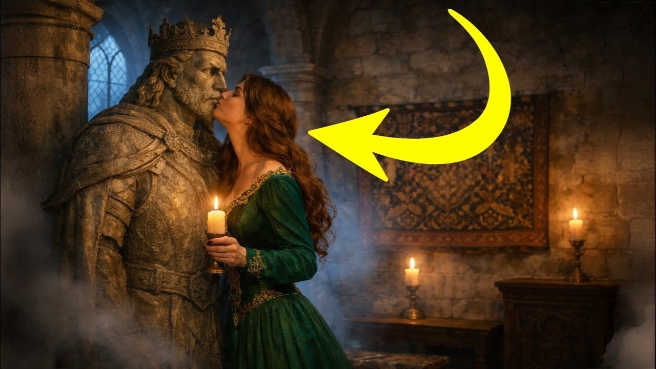 La Malédiction a pétrifié le Roi Alpha... jusqu'à ce que le baiser d'une servante le libère enf