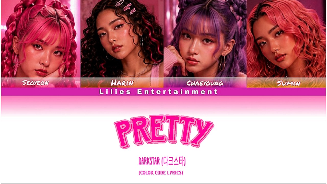 PRETTY &ndash; Darkstar (다크스타) Lyrics Video (Color Coded)