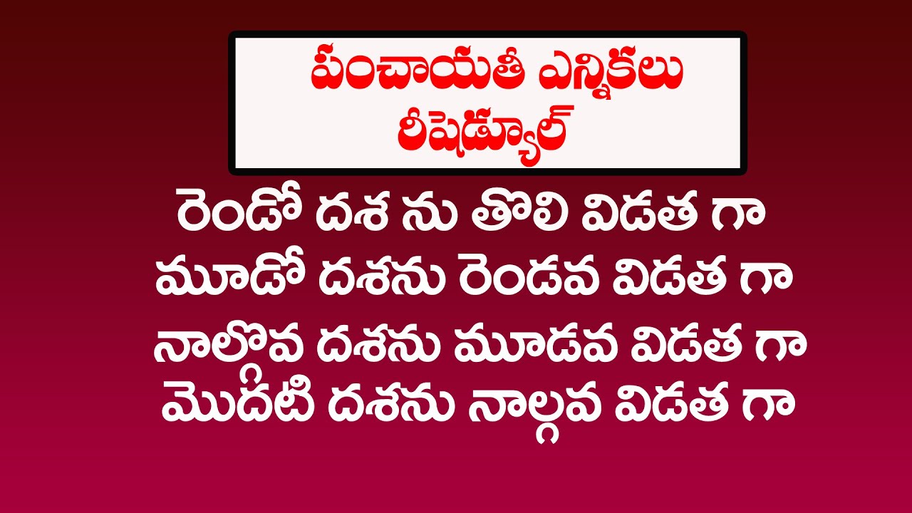 AP Panchayat Election Dates 2021 | AP Panchayat Election || 12Tv Telugu