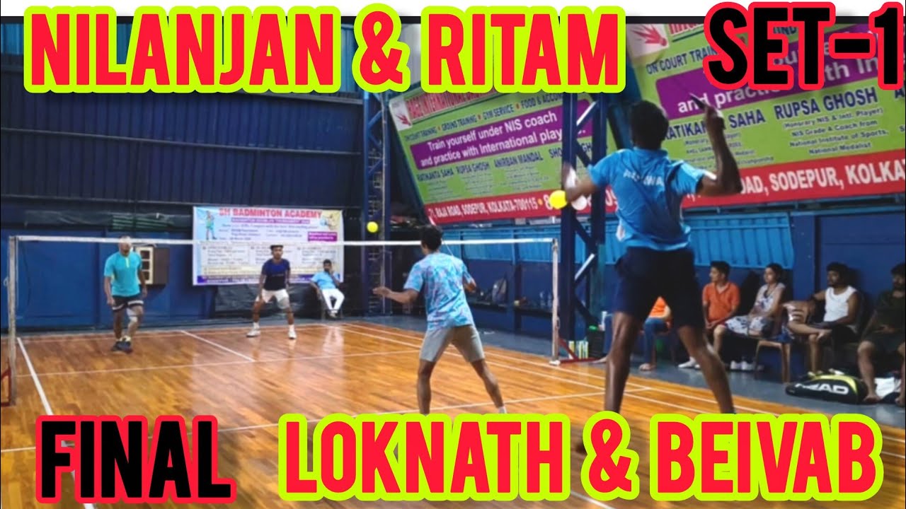 💥SH  🏸 ACADEMY MEGA FINAL💥 SET-1💥 NILANJAN & RITAM 🆚 LOKNATH & BEIVAB #badminton #shuttlesmash #wbba