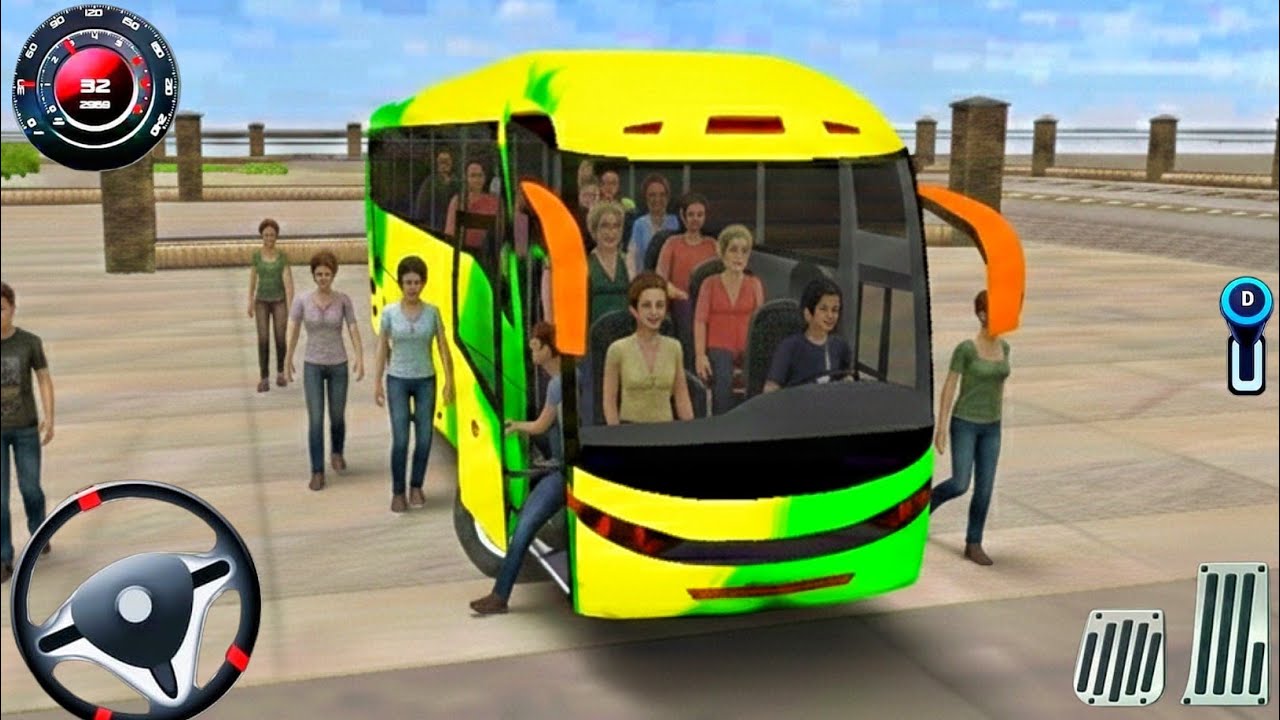 Public Transport Bus Driving 3D Game - City Coach Bus Simulator Game 2026 - Andriod Gameplay