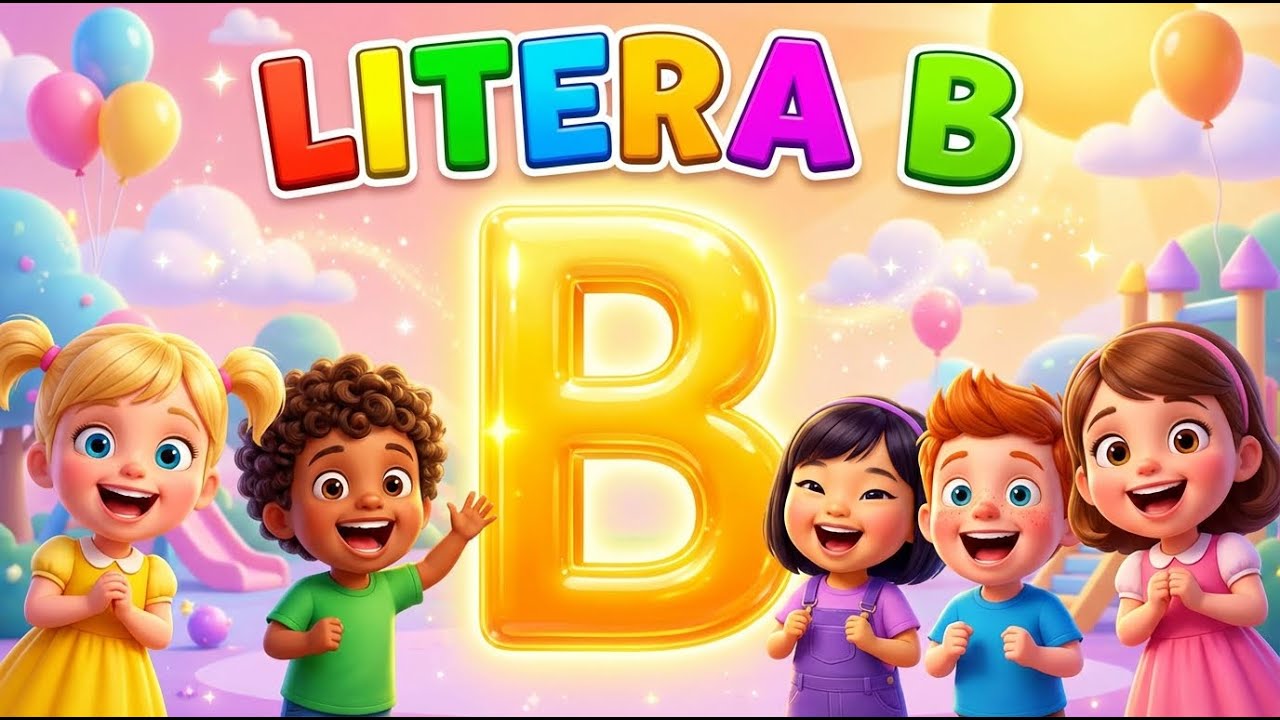 Litera B - Cântec pentru Copii | Învață Alfabetul Distractiv | Cântece Grădiniță