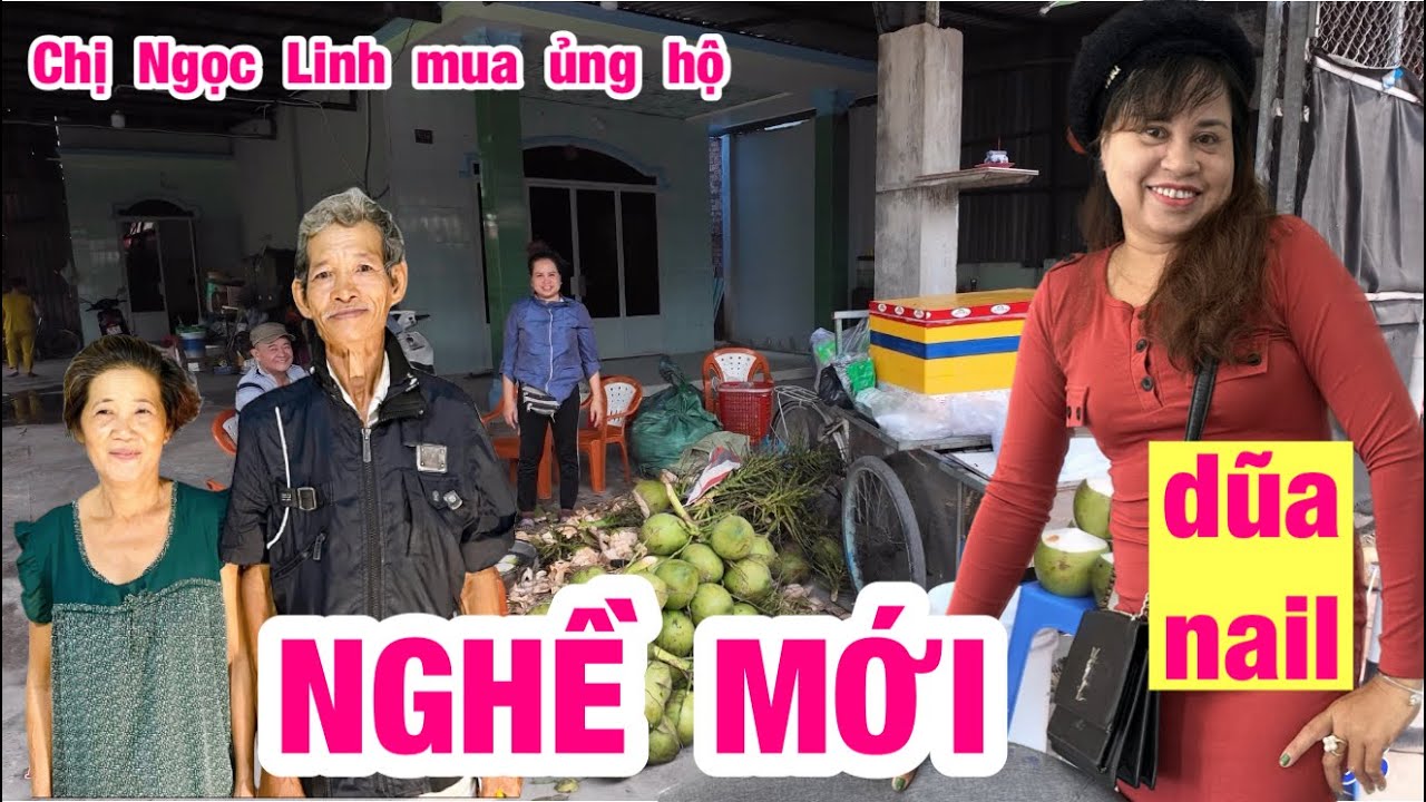 Việt Kiều Đài Loan mua dừa ủng hộ Dung mama tặng cúng dường ở Chùa trẻ em mồ côi