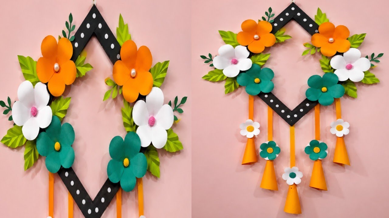 15 August Special Paper Flower Wall Hanging | DIY Tricolor Wall Decoration |#ehs