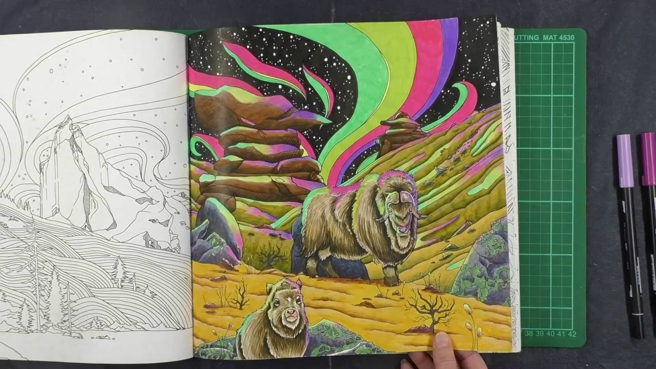 Book Review: Legendary Landscapes with Tips and Coloured Pages.