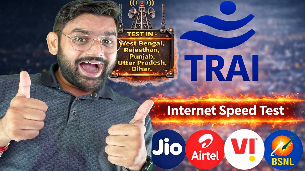 TRAI Exposes Mobile Networks: Speed Tests in UP, Bihar, Rajasthan, WB (2026) | Jio, Airtel, Vi, BSNL