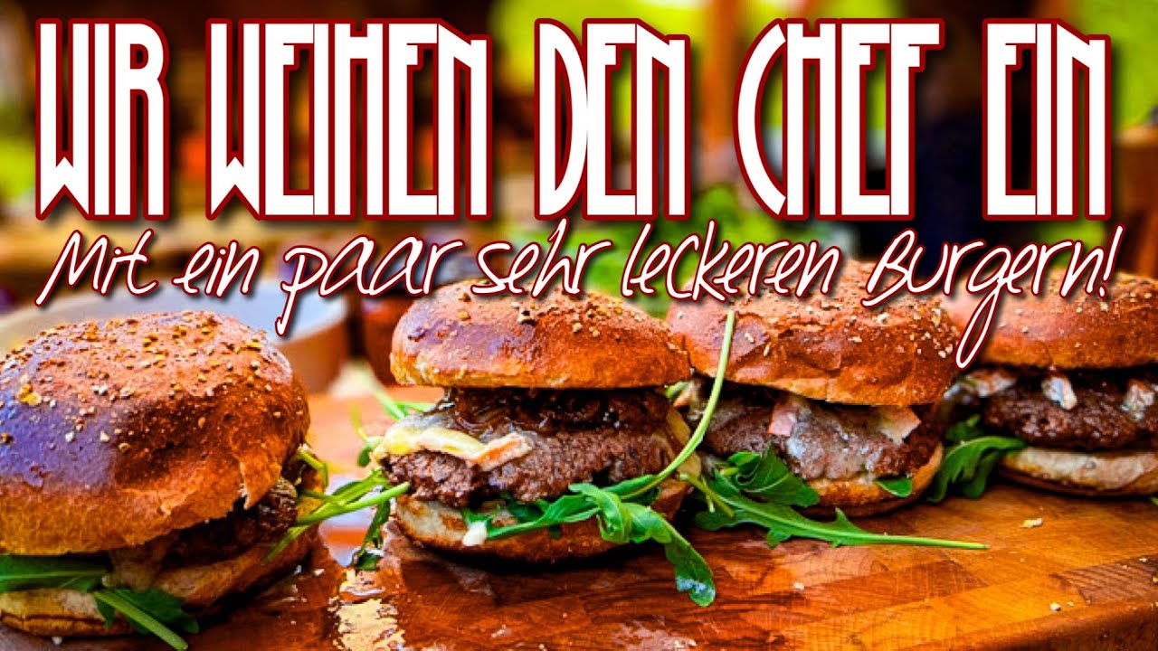 Lecker Burger von der XXL Plancha - Wir weihen den neuen ALLGRILL Chef XL ein #bbq #allgrill #grill
