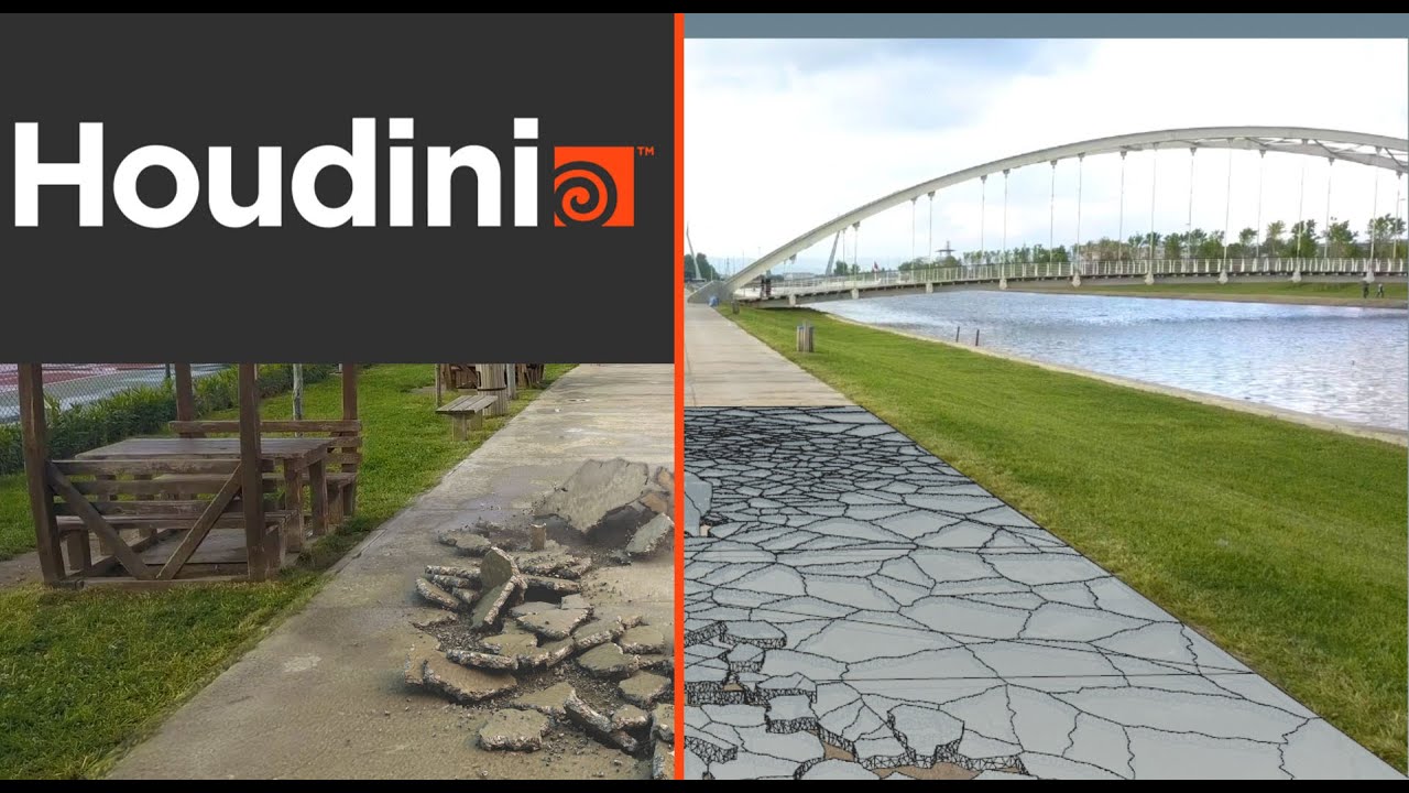 Houdini projection ground destruction
