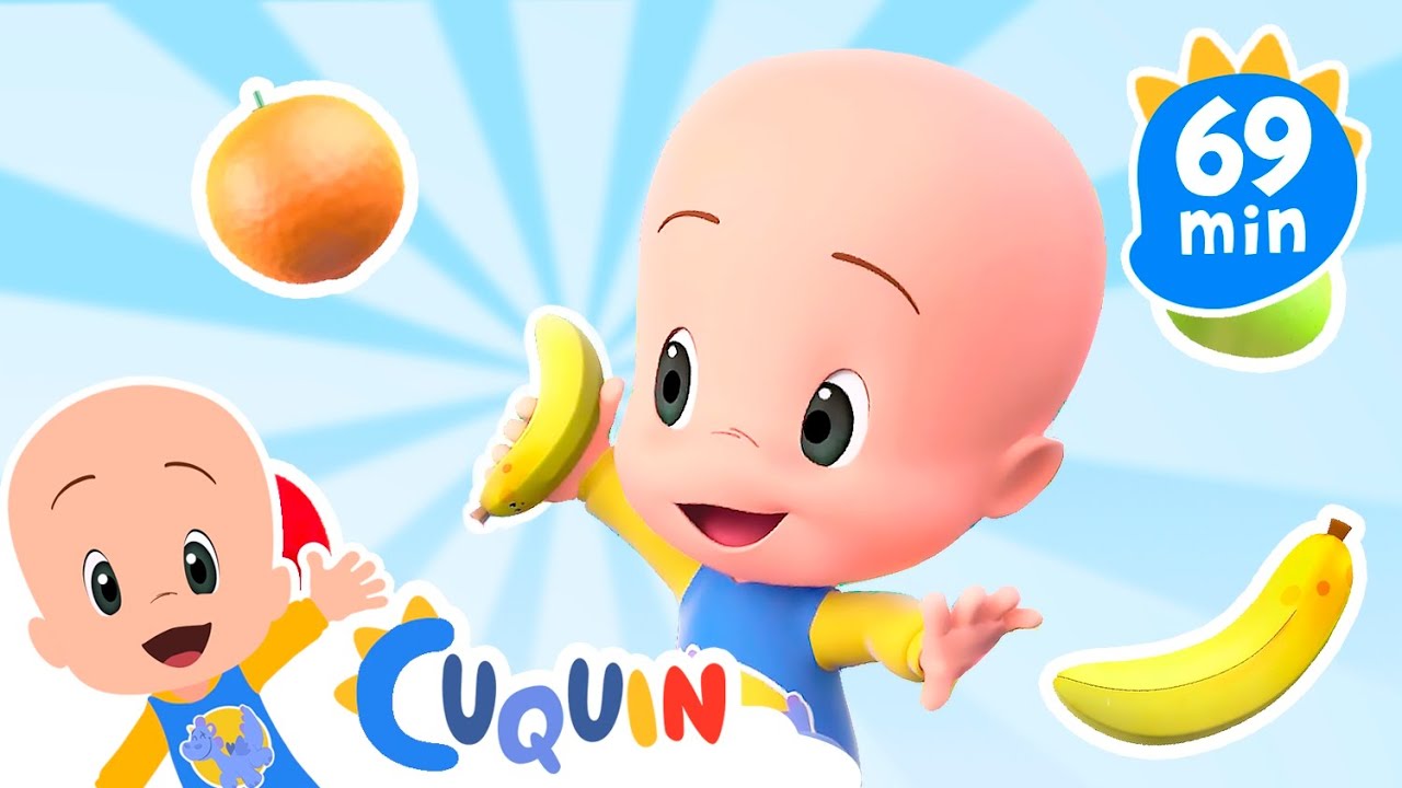 Frutas de colores con Cuquín y más vídeos educativos 🍎 Caricaturas y dibujos animados para bebés