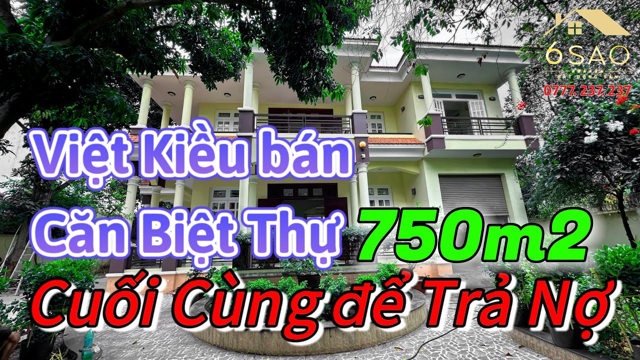 Bán căn Biệt Thự cuối cùng bán để TRẢ NỢ | Khu Tên Lửa Quận Bình Tân | BDS 6 Sao #bdsbinhtan