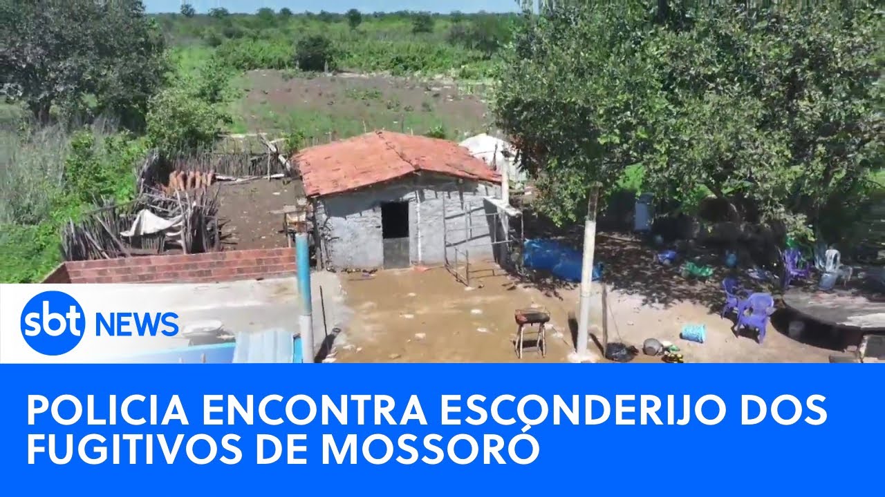 Esconderijo utilizado por fugitivos é localizado em Mossoró | #SBTNewsnaTV (26/02/24)